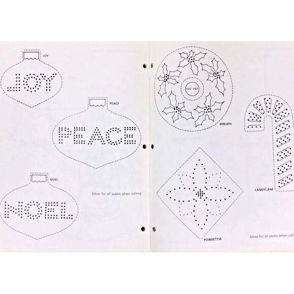 American School Needlework-Candlewick Embroidery Christmas Ornament Patterns '93 - Picture 5 of 7